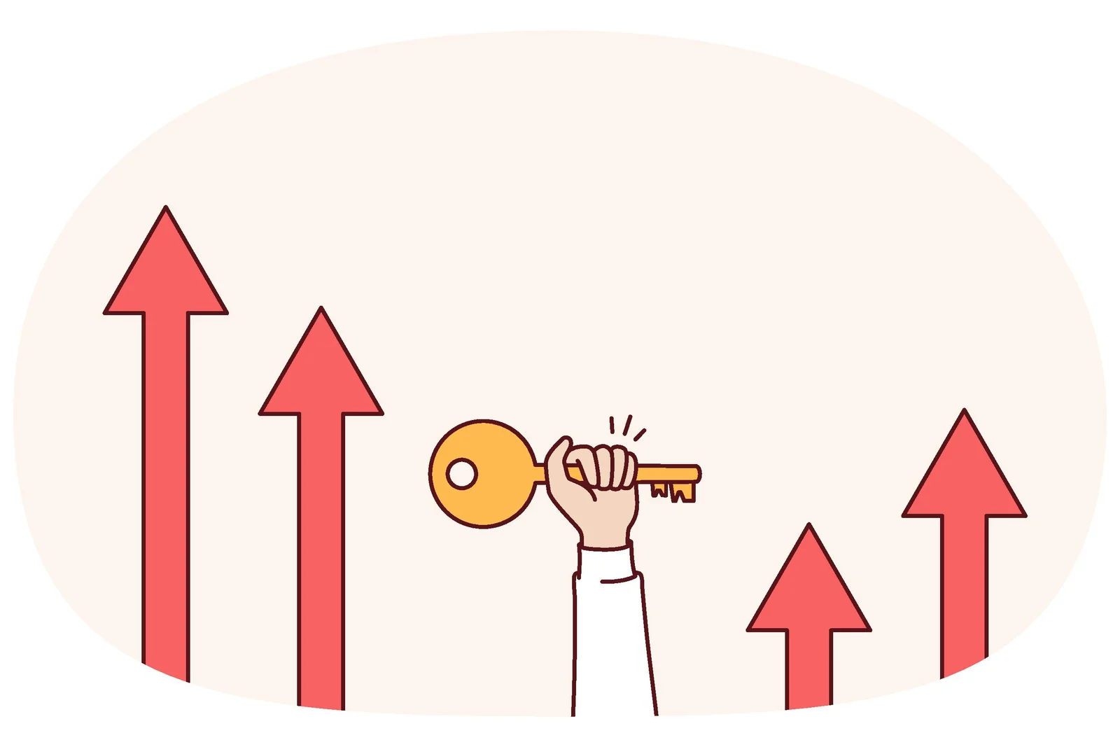 Key to apartment is in hand of realtor