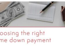 the right home down payment