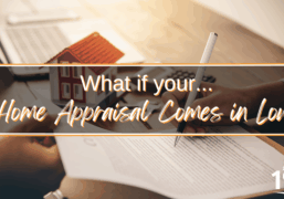 An appraiser and home seller reviewing an appraisal report