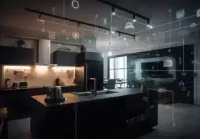 Modern smart home management system using augmented reality smart building the smart home is isolated background generate ...